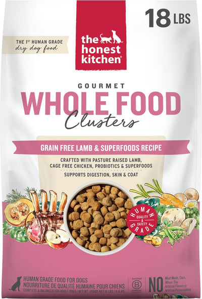 The Honest Kitchen Whole Food Clusters GF Lamb 18 lb.