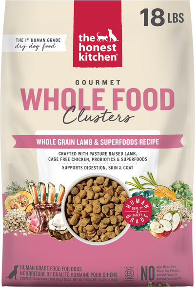 The Honest Kitchen Clusters Whole Grain Lamb 18 lb