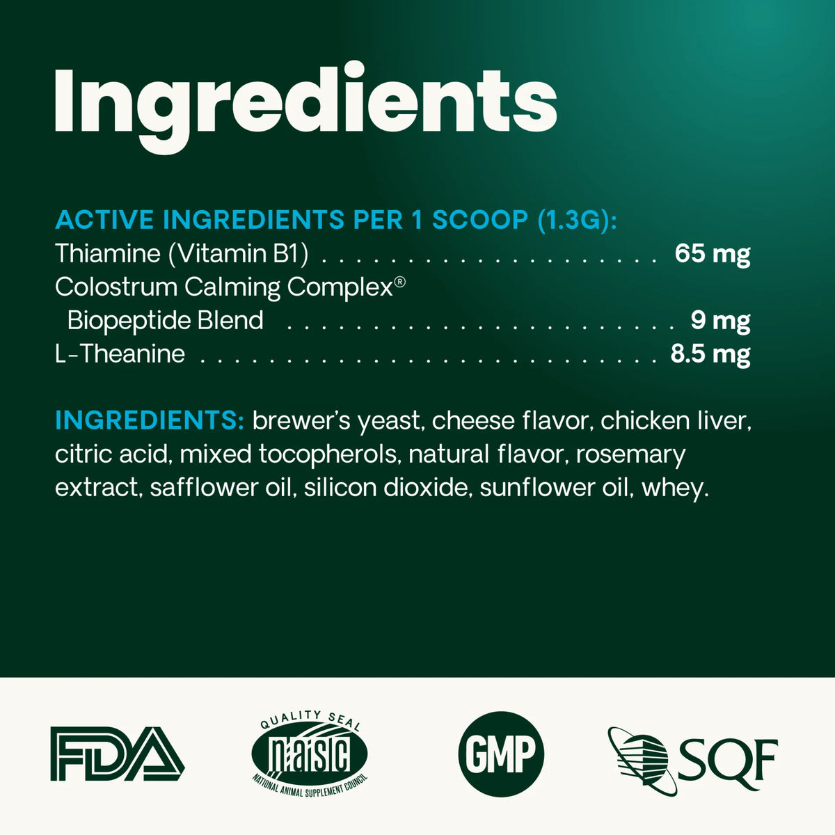 VetriScience Cat Supplement Calm & Confident Chicken & Cheese Granules 60 mg