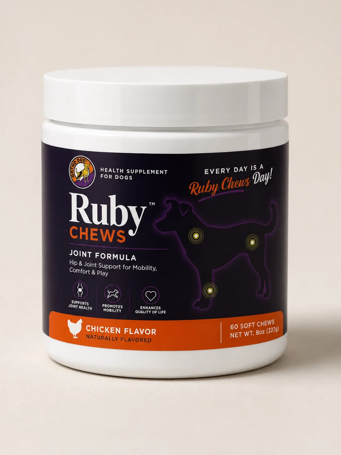 Ortho Dog Ruby Chews Hip & Joint