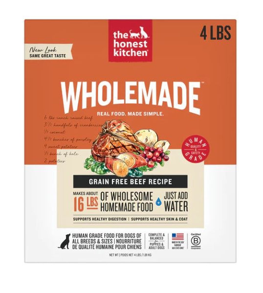 The Honest Kitchen Wholemade GF Beef 4 lb.