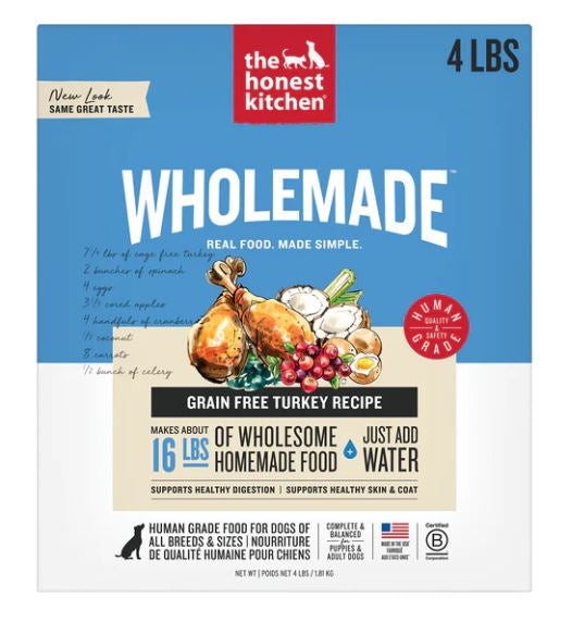 The Honest Kitchen Wholemade GF Turkey 4 lb