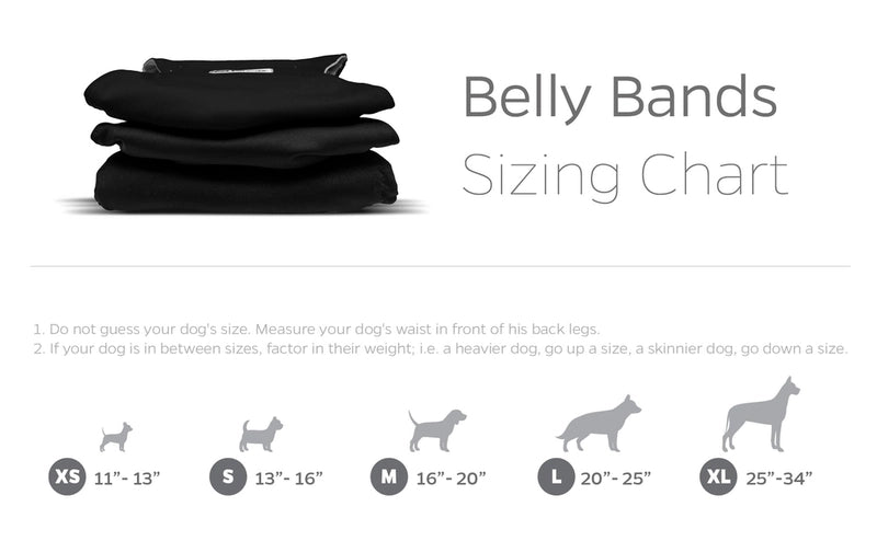 Pet Parents Washable Belly Bands 2 Pack