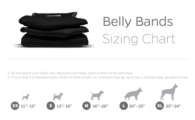 Pet Parents Washable Belly Bands 2 Pack