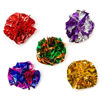 Kikkerland Cat Toy Krinkle Balls 10 ct.