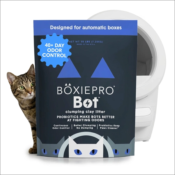 Boxie Cat* Pro Litter Bot Clay 16 lb.