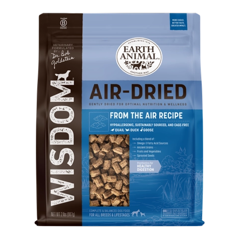 Earth Animal Dog Food Wisdom Air Dried From The Air 2 lb.