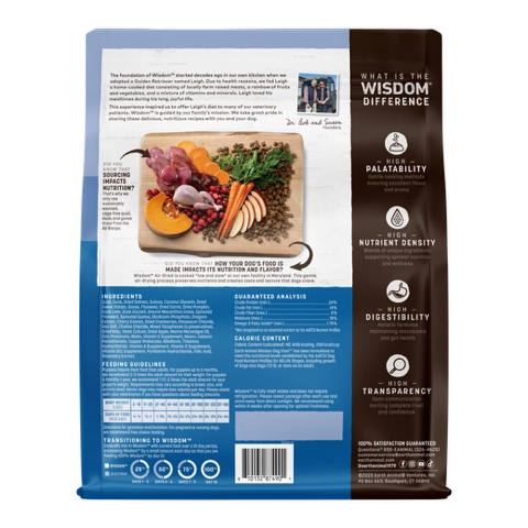 Earth Animal Dog Food Wisdom Air Dried From The Air 8 lb.