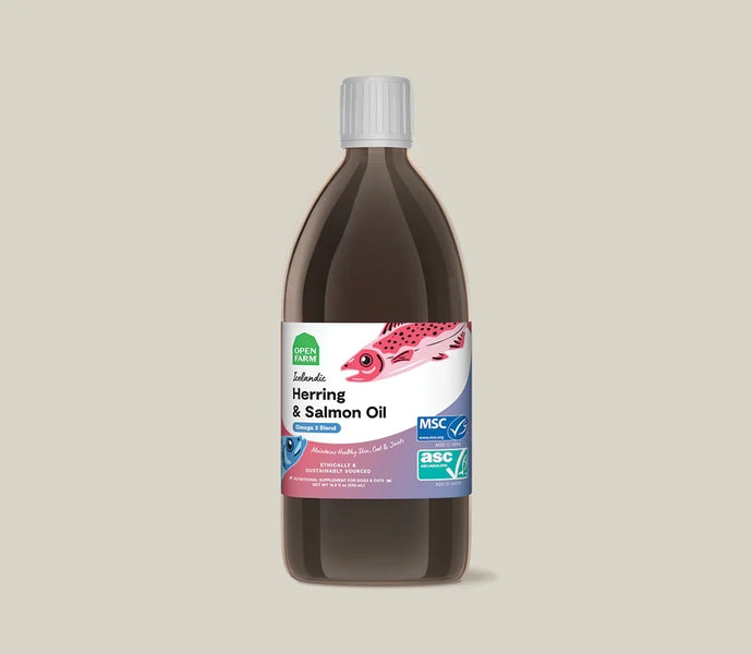 Open Farm* Dog Supplement Icelandic Salmon & Herring Oil 16.9 oz