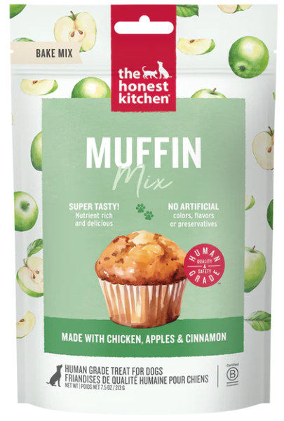 The Honest Kitchen Dog Treat Muffin Mix Chicken Apple & Cinnamon