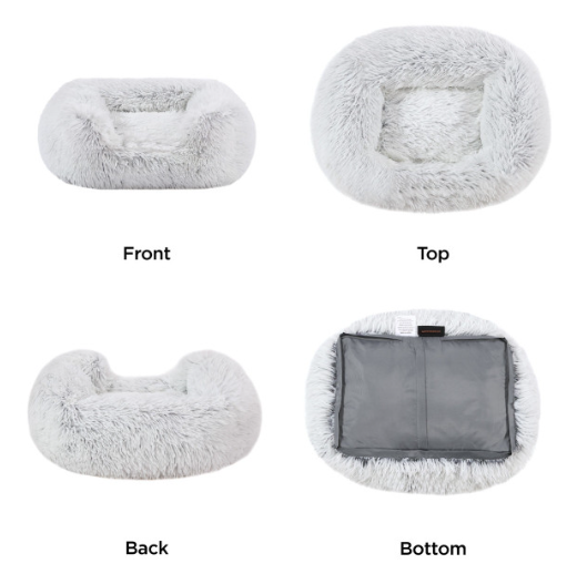 OH Soothe & Snooze Lounge Shag Dog Bed