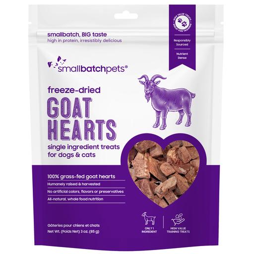 Small Batch FD Treat Goat Hearts 3 oz