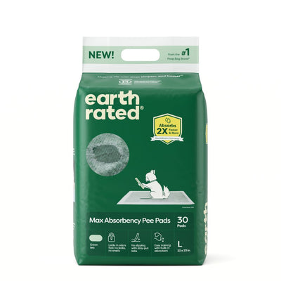 Earth Rated Dog Pee Pads 30 Pack Large 22" x 23"