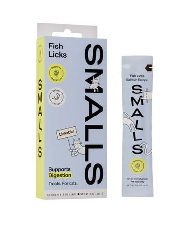 Smalls Cat Treat Lickable Salmon 8 pk