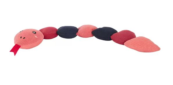 Zippy Paws Eco Patterned Snake Red