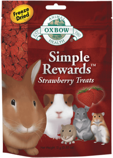 Oxbow Simple Rewards Strawberry Treat .5 oz.