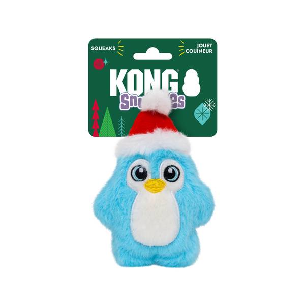 Kong Holiday Dog Toy Snuzzles Santa Penguin Small