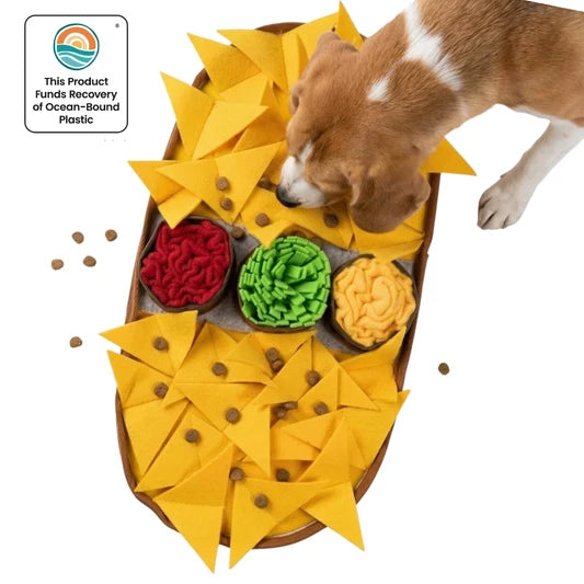 PawzNDogz Dog Toy Snuffle Mat Cheesy Nachos