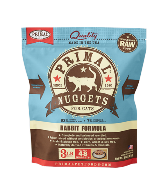 Primal CAT Nugget Rabbit 3 lb.