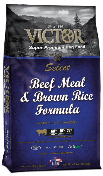 RRO W Victor Select Beef Meal & Brown Rice 40 lb.