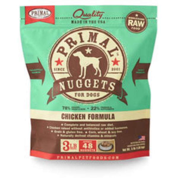 Primal Dog Nugget Chicken 3 lb.