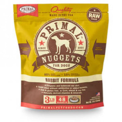 Primal Dog Nugget Rabbit 3 lb.