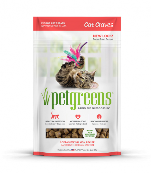 Bellrock Pet Greens Cat Savory Salmon Treats 3 oz.