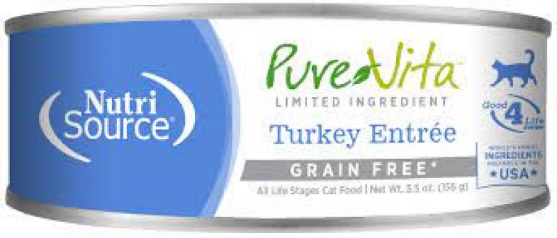 Pure Vita Cat Can GF Turkey & Liver 5.5 oz.