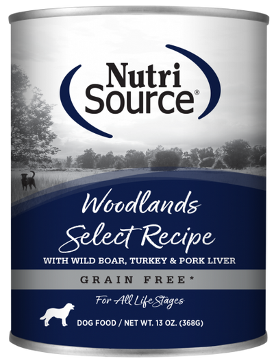 Nutrisource Dog Can Woodlands Select 13 oz.