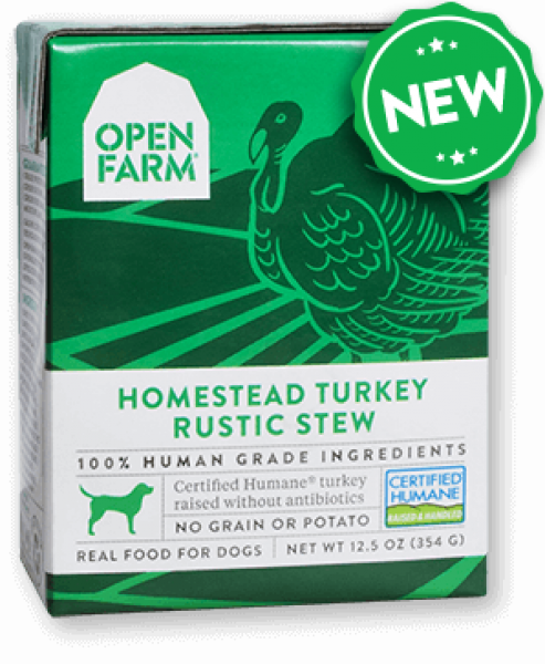 Open Farm Dog Stew Turkey Rustic 12.5 oz.