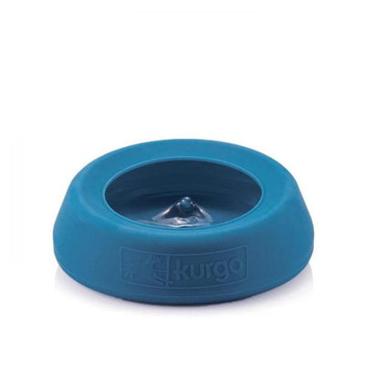 Kurgo Wander Water Bowl Splash Free Blue