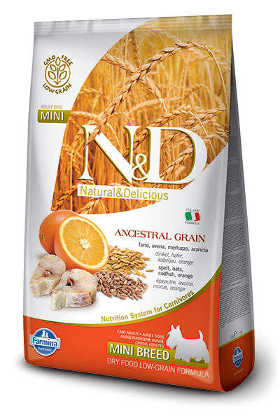 Farmina Dog Low Grain Cod Adult Mini Kibble 5.5 lb.