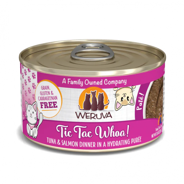 Weruva Cat Classic Can GF Pate Tuna & Salmon - Tic Tac Whoa 5.5 oz