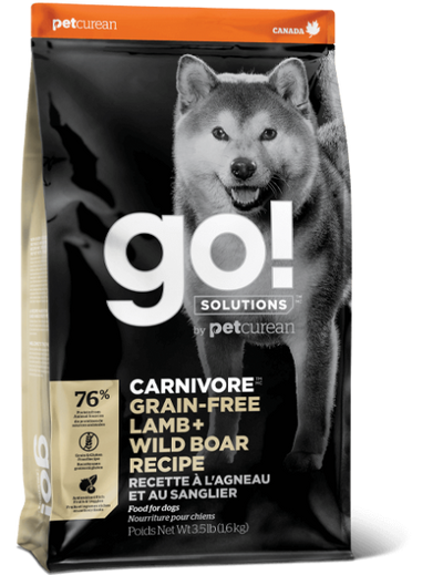 Petcurean Go! Carnivore GF Adult Dog Wild Boar 22 lb.
