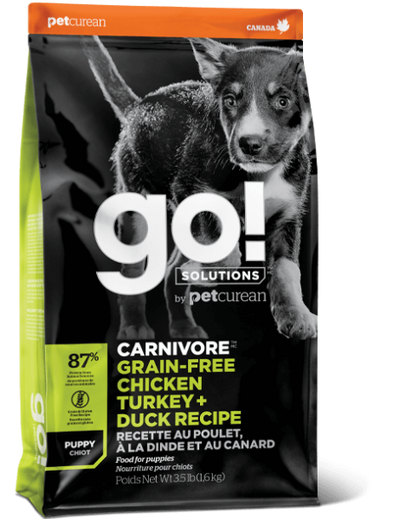 Petcurean Go! Carnivore GF Puppy Turkey & Duck 3.5 lb