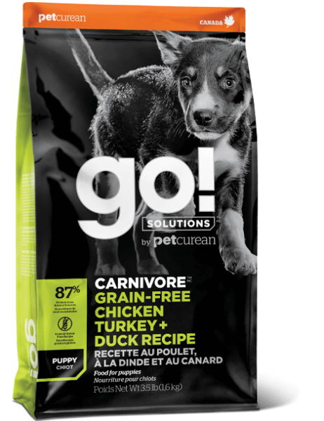 Petcurean Go! Carnivore GF Puppy Turkey & Duck 3.5 lb