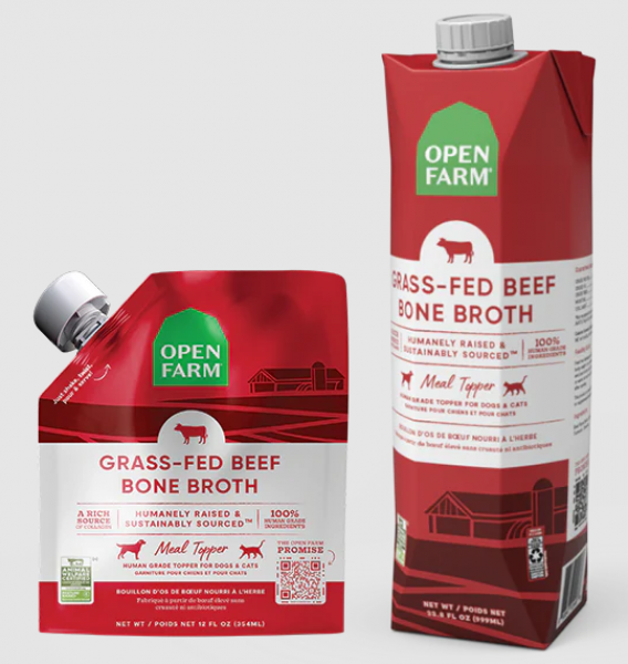 Open Farm Bone Broth Beef 12 oz