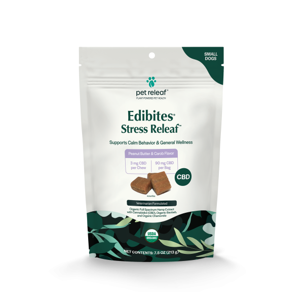 Pet Releaf Edibites Stress Releaf PB Carob Small 3 mg