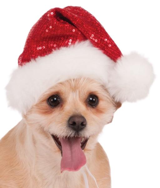 Red Sequin Santa Hat