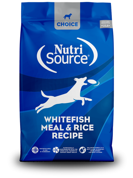 Nutrisource Choice Whitefish Meal & Rice 30 lb.