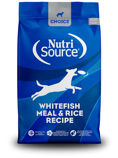 Nutrisource Choice Whitefish Meal & Rice 30 lb.