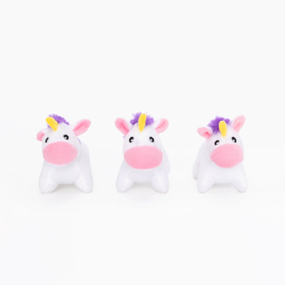 Zippy Paws Miniz Unicorn 3 pk