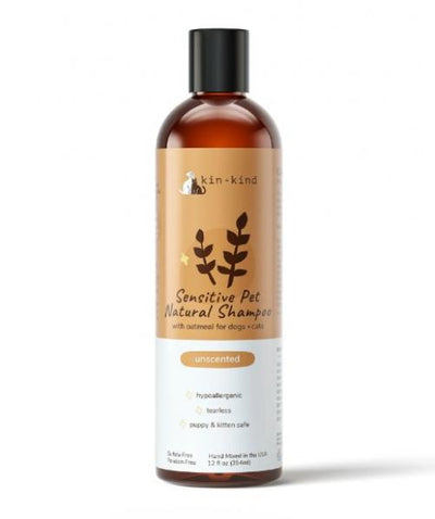 Kin+Kind Shampoo Unscented Oatmeal 12 oz.