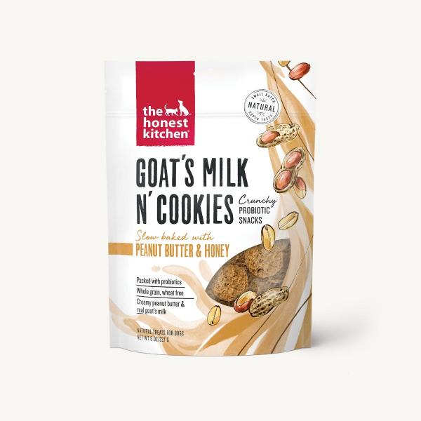 The Honest Kitchen Cookies Goat Milk n Cookies Peanut Butter & Honey 8 oz.