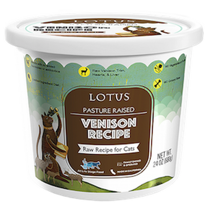 Lotus Cat Frozen Venison 24 oz