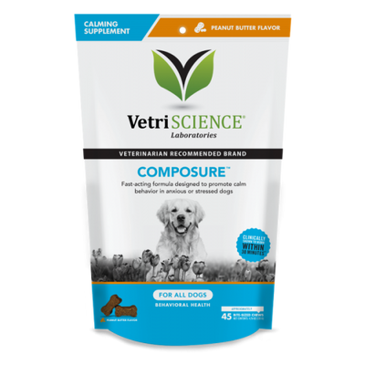 Vetri Science Dog Composure Peanut Butter 45 Ct