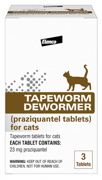 Bayer Tapeworm Dewormer Praziquantel Tablets for Cat 3 Count