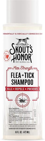 SH Flea & Tick Dog Shampoo 16 oz