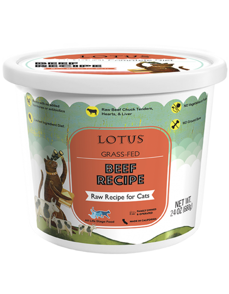 Lotus Cat Frozen Beef 24 oz