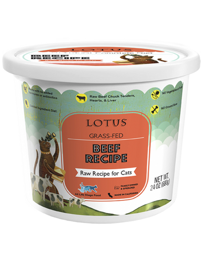 Lotus Cat Frozen Beef 24 oz